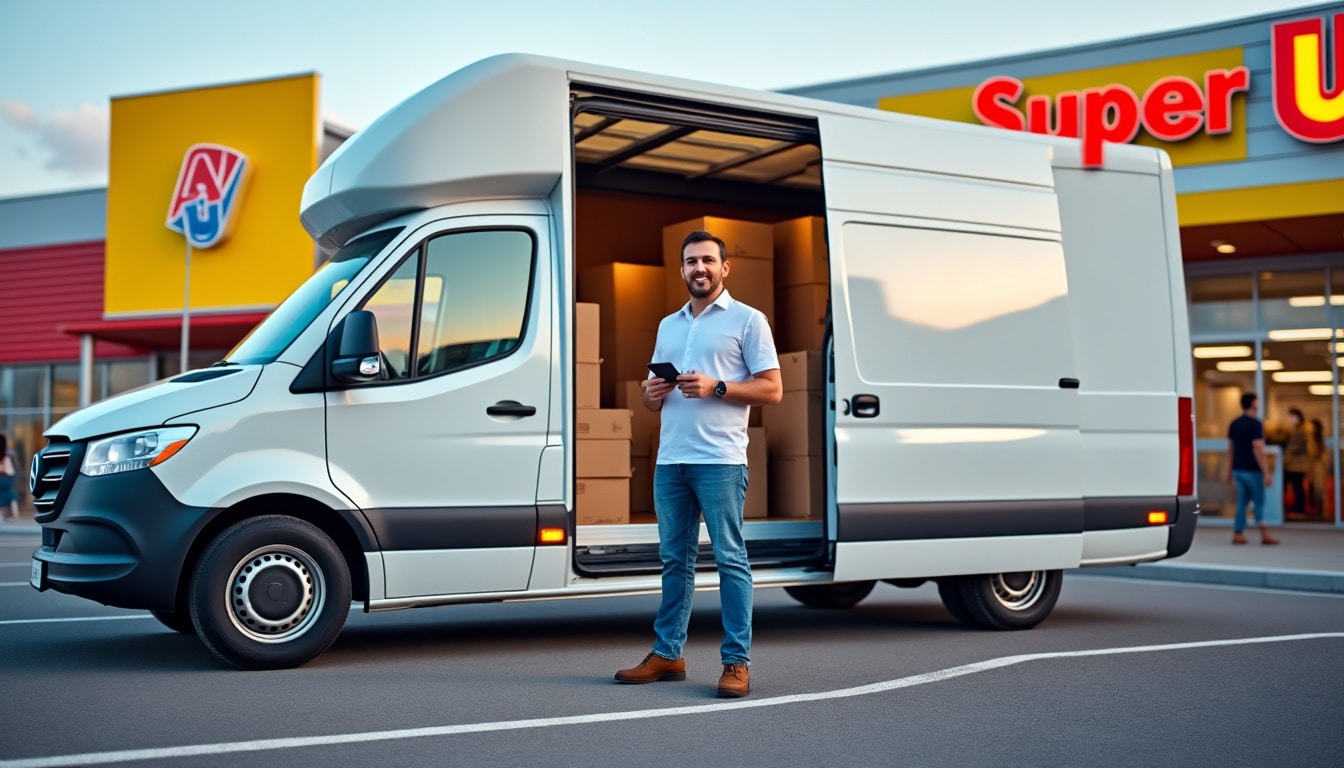 Illustration: Tout savoir sur le camion utilitaire de 11 m3 chez Super U : caractéristiques et usages
