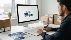 Créer un logo de logistique clair et professionnel